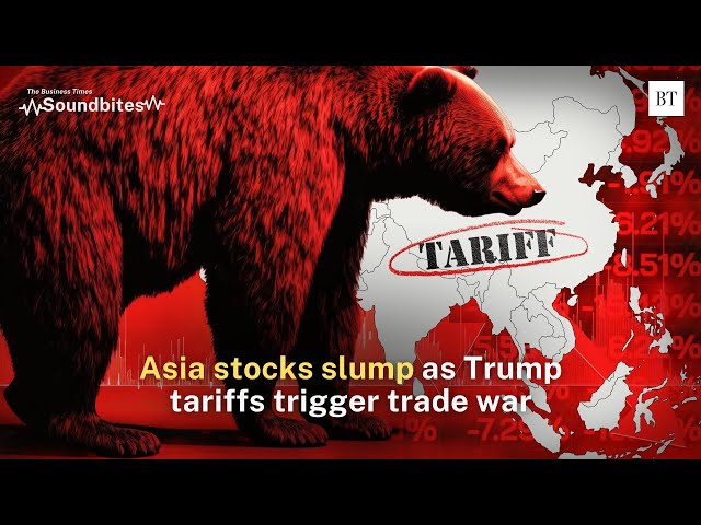 Asia stocks slump as Trump tariffs trigger trade war