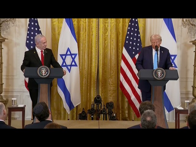 Donald Trump says 'US will take over the Gaza Strip' during press conference with Benjamin Netanyahu