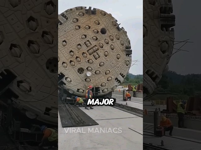 This Giant Machine Can Drill a Tunnel Anywhere #shorts