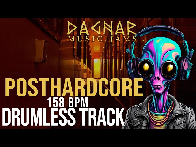 Post Hardcore - Drumless Track | 158 BPM | No Drums | Backing Track Jam For Drummers