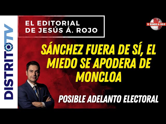 🔴EDITORIAL del DÍA🔴 SÁNCHEZ FUERA DE SÍ, EL MIEDO SE APODERA DE MONCLOA: POSIBLE ADELANTO ELECTORAL