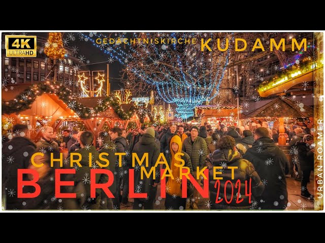 Berlin, Germany - 🎅 Christmas Market 2024 🎄 Walking Tour around KuDamm & KaDeWe in City West | 4K ❄️