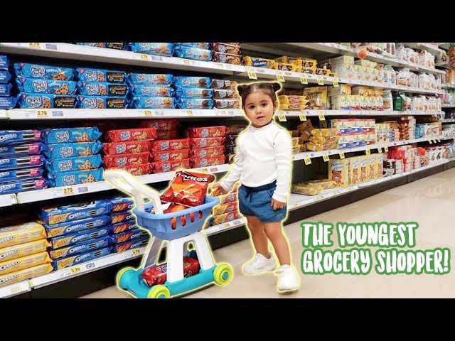 ONE YEAR-OLD GOES GROCERY SHOPPING FOR HER PARENTS!!! (ADORABLY CUTE)