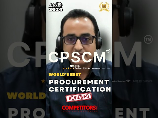 CPSCM: World's Best Procurement Certification? 2024 Graduates #procurement #sourcing #cpscm #cips