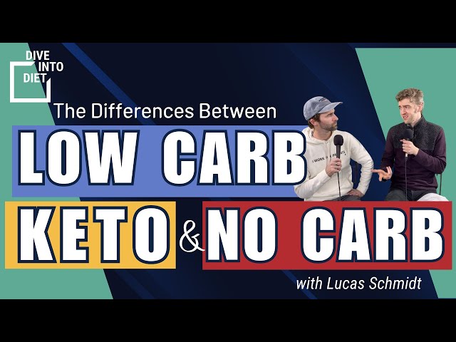 The Differences Between Low Carb, Keto, & No Carb | Dive Into Diet w/ Lucas Schmidt