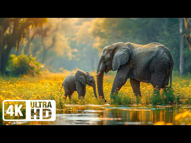 Wild Animals Special Collection 4K - Scenic Relaxation Film With Relaxing Music | Calming Music