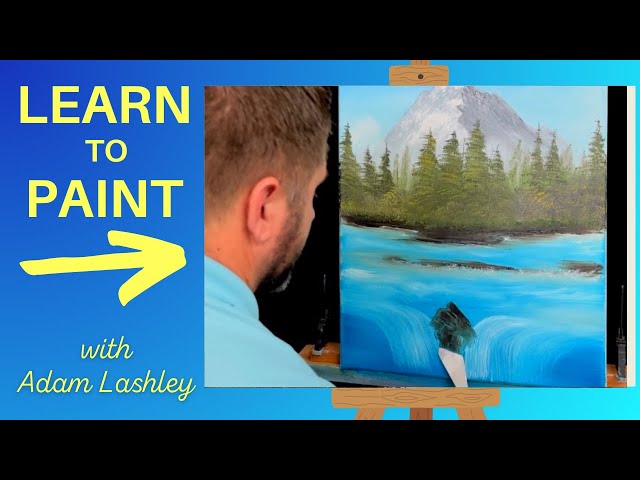 Two Falls Mountain | Painting Tutorial | Wet on Wet Technique | Oil Painting For Beginners