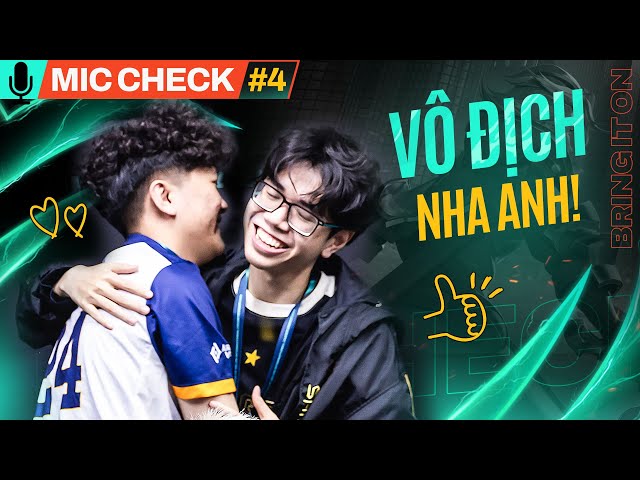 MIC CHECK #4: SGP VS SH: VÔ ĐỊCH NHA ANH | AIC 2024