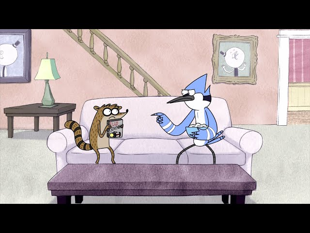 Regular Show - Mordecai And Rigby Watch Ello Gov'nor