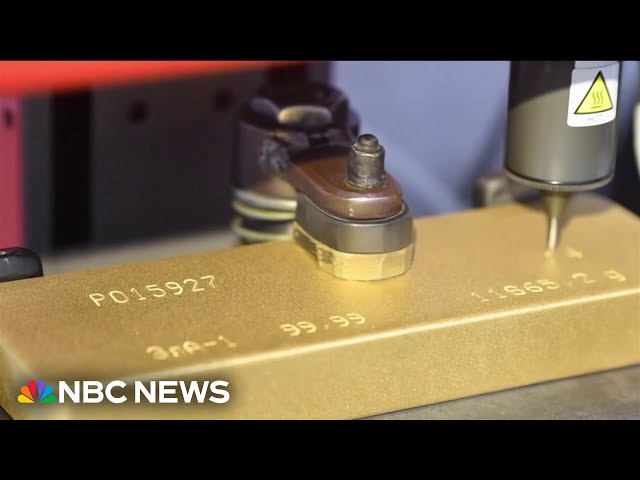 Price of gold reaches record highs on fears around Trump's tariffs