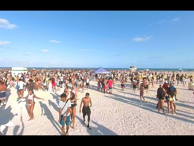 Miami South Beach Spring Break 360 VR Video