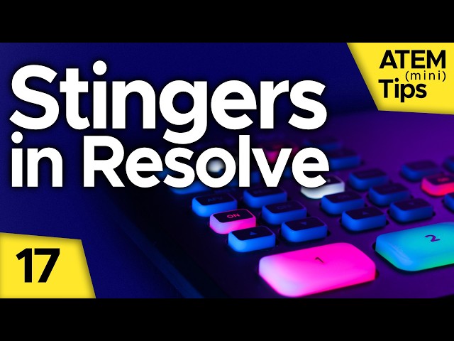 ATEM Stingers made in Resolve! How to render with transparency to image sequence