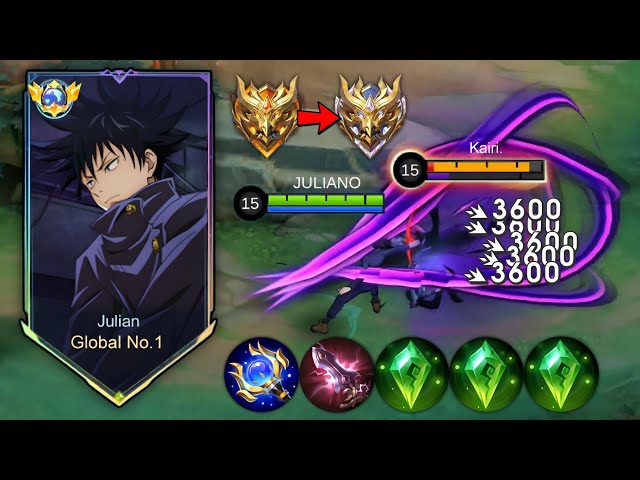 20 KILLS! JULIAN NEW CHEAT BUILD THAT CAN RANK UP FAST! (julian best build 2024) - Mobile Legends