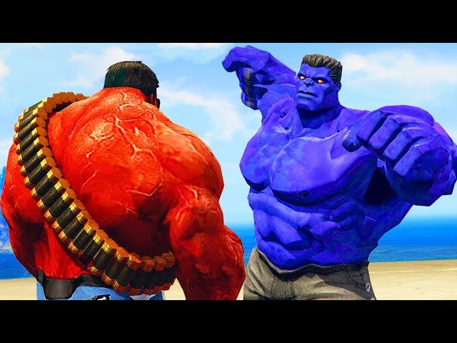 RED HULK vs BLUE HULK - What If Battle Superheroes