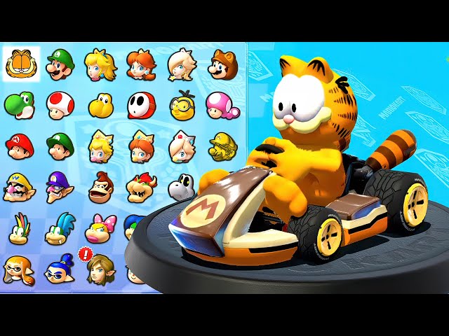 Mario Kart 8 Duluxe - Can Garfield Win Crossing Cup and Boomerang Cup? The Top Racing Game