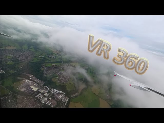 Immersive VR Landing at Manchester Airport on British Airways A319