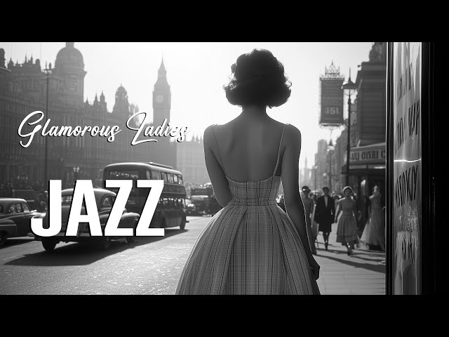 Elegant Nights in 1940s London 💃 Swing Jazz & Glamorous Ladies | Big Band Vintage Street Ambience