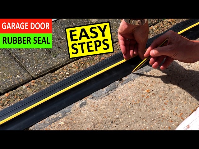 How to install a Garage Door Threshold Rubber Seal - Garage Door Floor Weather Strip Installation