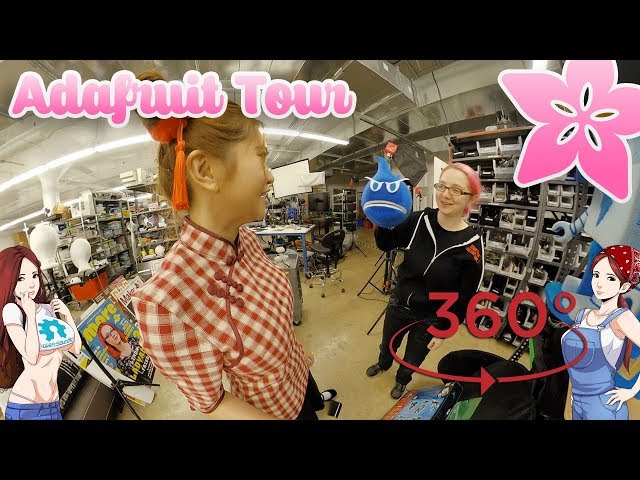 360º Visit to Adafruit w/ Limor Fried! Insta360 One X