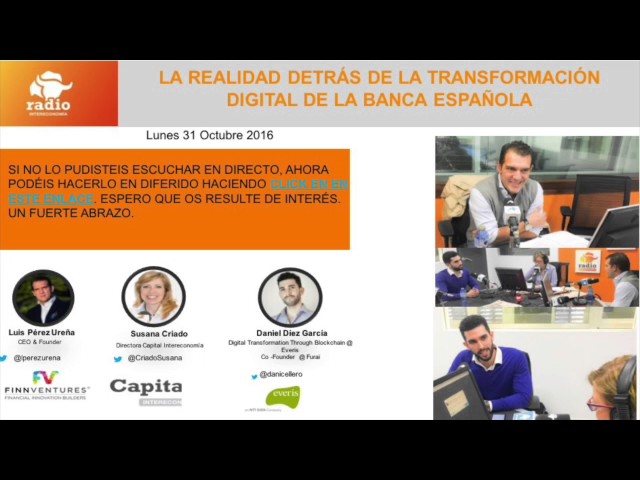 Blockchain y su impacto en la Banca. Programa con Susana Criado en Intereconomia