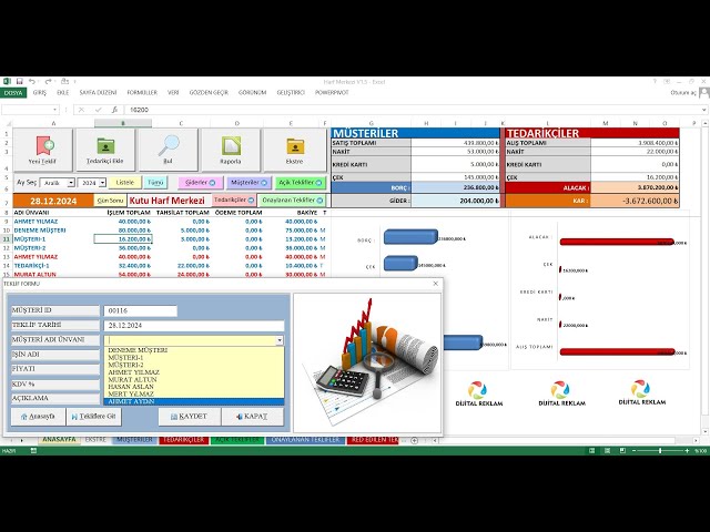 HARF REKLAM Firmasından gelen Excel çalışmasının efektif hale getirilmesi-TANITIM-2