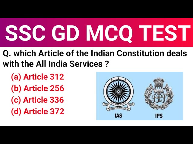 SSC GD MCQ TEST | General knowledge Important Questions For SSC GD Exam | SSC GD Important GK MCQ