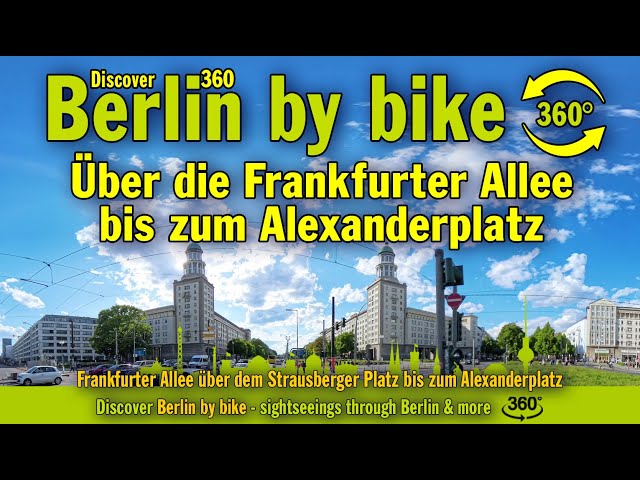 Frankfurter Allee über dem Strausberger Platz bis zum Alexanderplatz