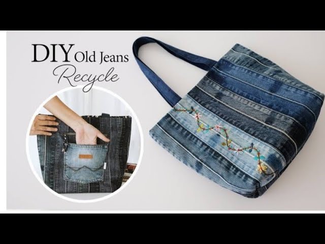 Recycling a jeans bag|Leather RS vlogs