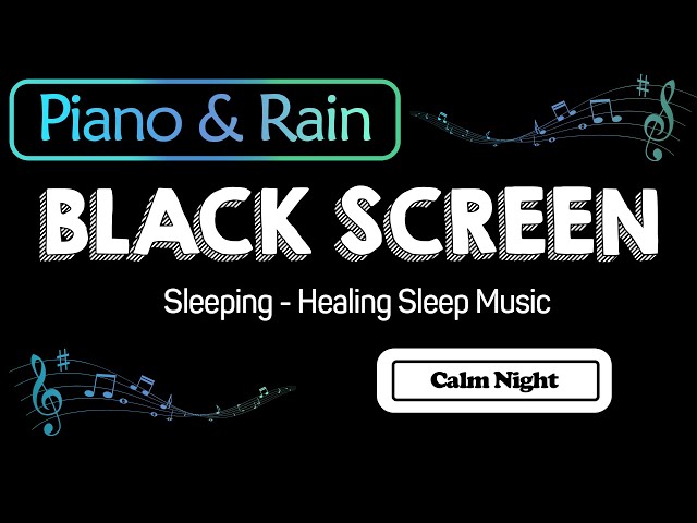 Fall Asleep Fast & Relaxing | Relaxing Music with Rain Sounds for Sleeping - Healing Sleep Music