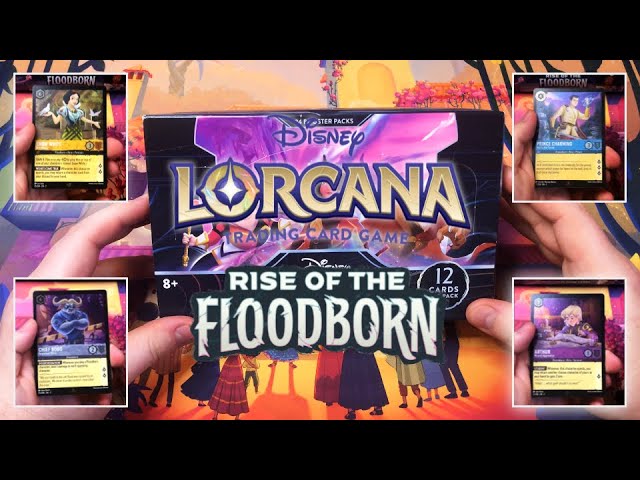 Disney Lorcana "Rise of the Floodborn" Booster Box Opening #1 NO COMMENTARY