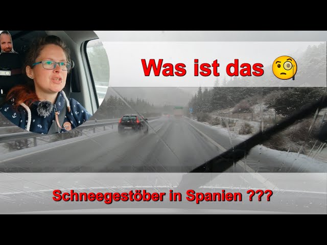 Schneegestöber in Spanien😳 Wandern am Stausee & netter Schnack mit der Polizei | AbenteuerBulli 6 🚐