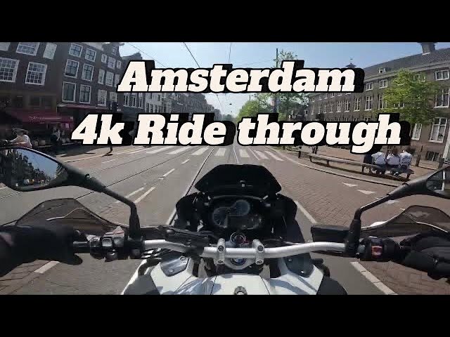 Riding Through Amsterdam 4k 360 degrees| Best Motorcycle Travel 2024