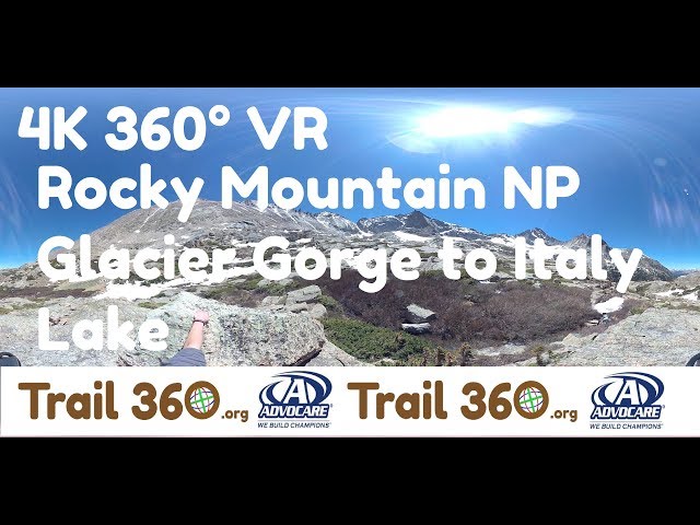 Glacier Gorge - Ribbon Falls to Italy Lake Full-Trail 360