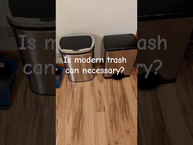 Is an electronic trashcan really necessary? $50 touchless runs off c batteries.