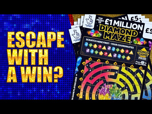 BRAND NEW SCRATCH CARD: Diamond Maze. Will we escape the maze with a big win? 💎🍀💰