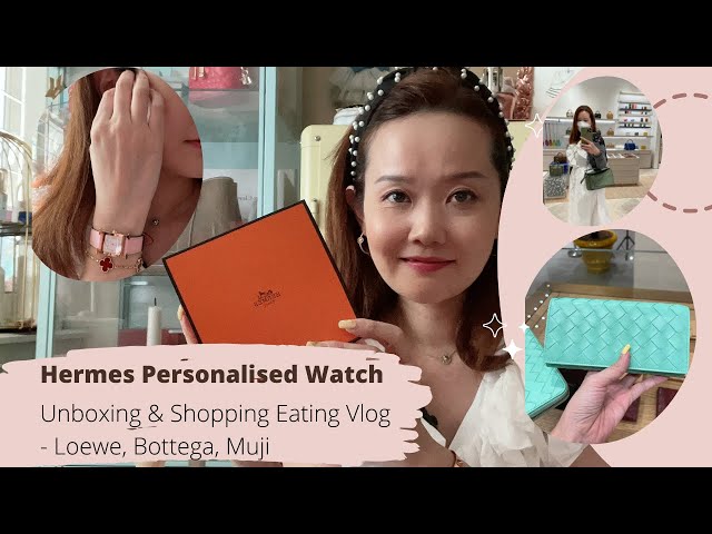 Hermes Luxury Personalised Heure H Watch Unboxing & Shop Eat at Pavillion Vlog #hermes2022 #asmr