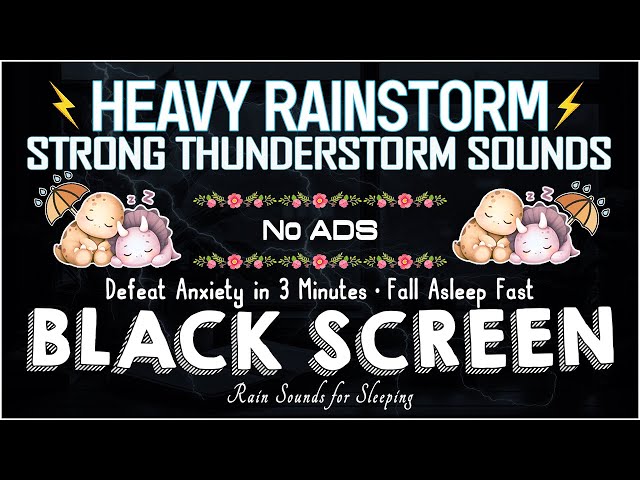 Defeat Anxiety in 3 Minutes・Calm Your Mind to Fall Asleep Fast, Relief Insomnia, Stress｜BLACK SCREEN