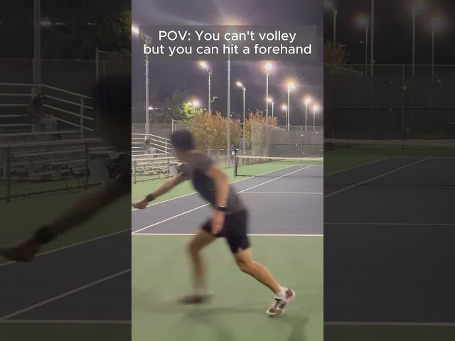 Just do this if you can't volley 😀 #tennis #shorts #tennishighlights