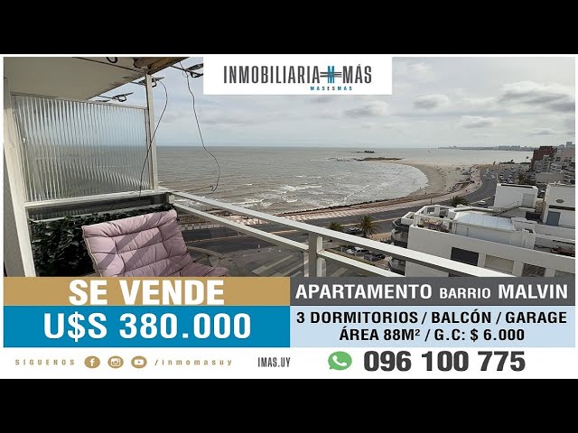 En Venta: Apartamento 3 Dormitorios c/ Garage y Balcón | MALVIN