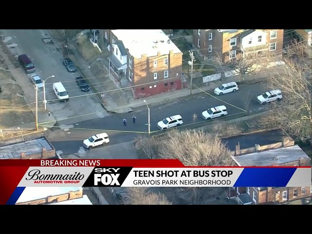 Teen shot, robbed while waiting at bus stop in south St. Louis