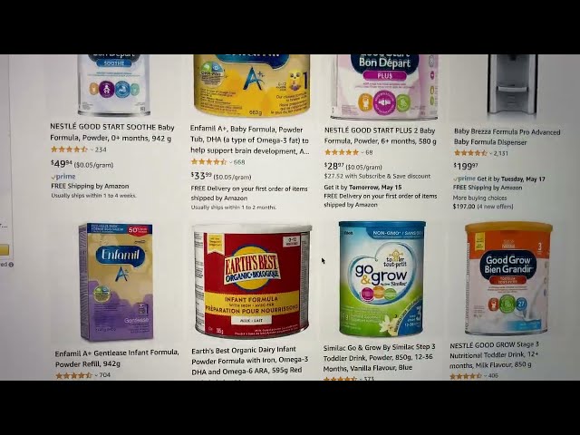 Order Baby Formula today from Canada (Amazon)