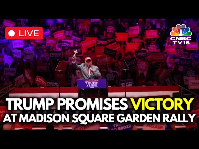 US Elections 2024 LIVE | Trump Rallies MAGA Supporters, Promises Win At Madison Square Garden | N18G