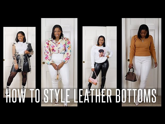 How to Style Leather Pants| Leather Outfit Ideas| Styling Leather for Fall 2020