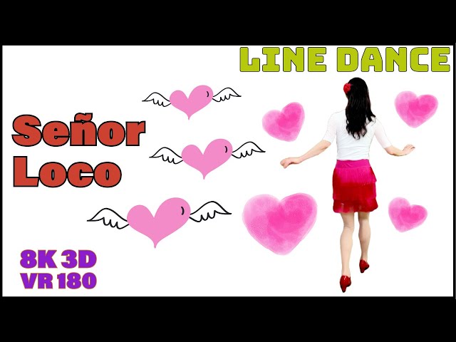 VR - ‘Señor Loco’, Line Dance demo  #dance #vr #vr180 #8K #linedance