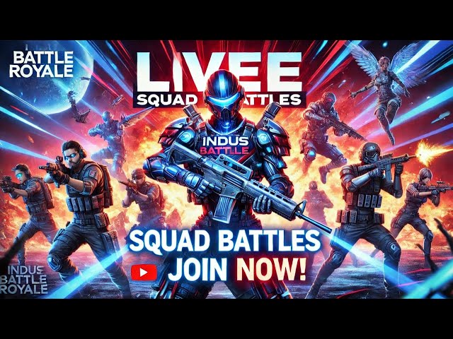 Indus Battle Royale | Squad Mode Live | Playing with Viewers & Friends!