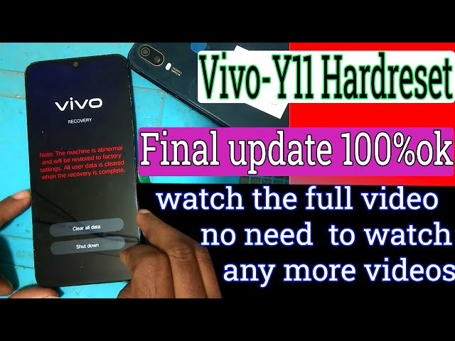 How to Vivo Y11 Hard Reset/ pattern Lock remove | Vivo Y11 Ka Lock Kaise Tode 100% Ok | 2025