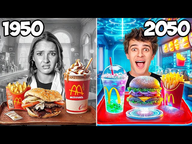 EATING 100 YEARS OF MCDONALDS!!