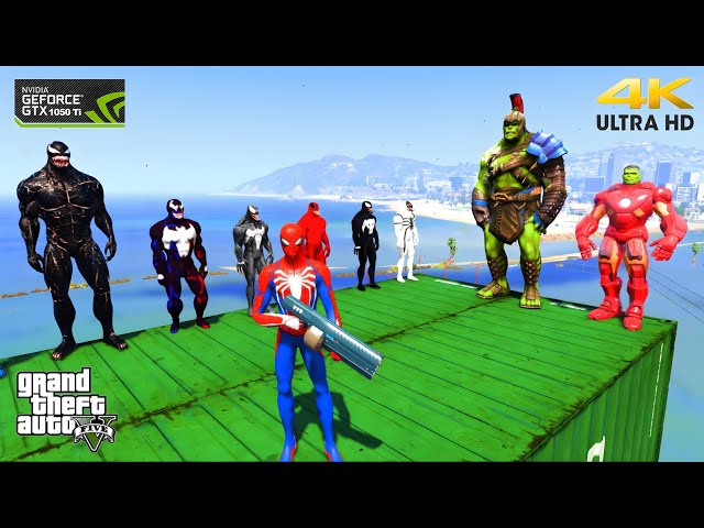 GTA 5 Epic Ragdolls | Spiderman and Super Heroes Minions Jumps/fails (Euphoria Physics)Episode -408