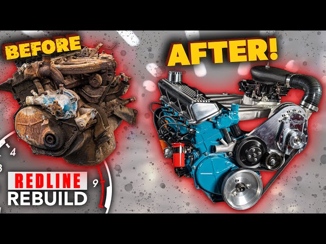 Super crusty to SuperCHARGED! Dodge Slant Six engine restoration time-lapse | Redline Rebuild