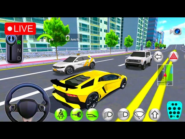 3D Driving Class Simulation || Funny Police Officer Refuel His Super Car Gas Crazy Driving Gameplay